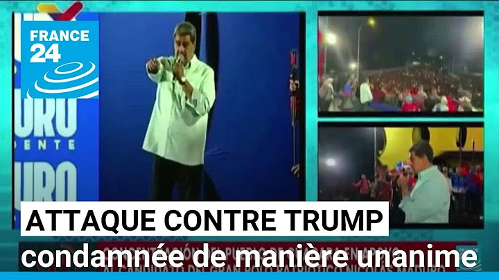 La tentative d'assassinat contre Trump condamnée de manière unanime • FRANCE 24