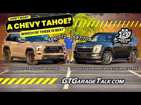 Don't Want a Chevy Tahoe? Which is Right for You // Toyota Sequoia or Nissan Armada?