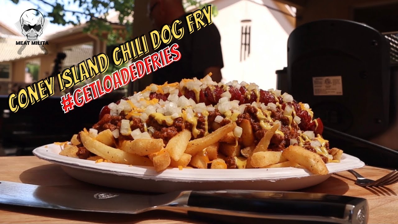 Coney Island Double Dog Chili Cheese Fries GETLOADEDFRIES YouTube