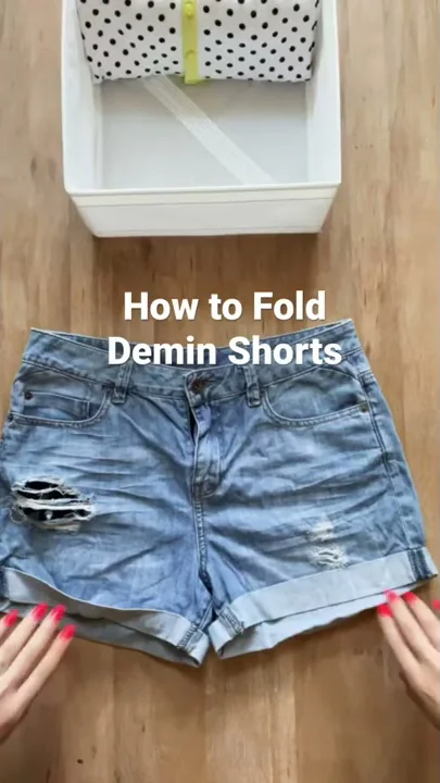 Folding Denim Shorts
