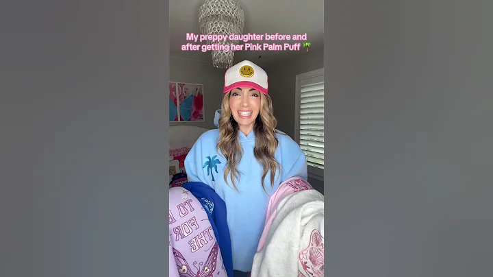 MY PREPPY DAUGHTER BEFORE AND AFTER GETTING PINK PALM PUFF🌴 (IB: @JustJulesOG) @pinkpalmpuff