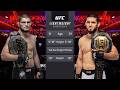 Khabib Nurmagomedov vs Islam Makhachev Full Fight - UFC 4 Fight Of The Night