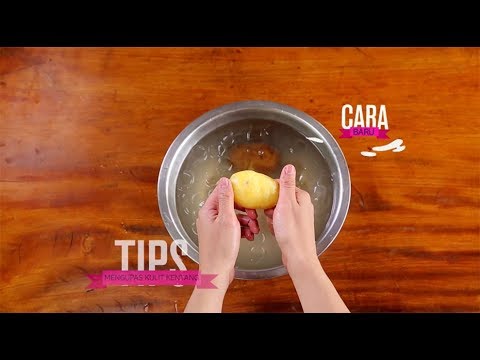 Video: Cara Mengupas Kentang Dengan Betul