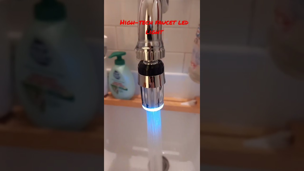 faucet led light multicolor