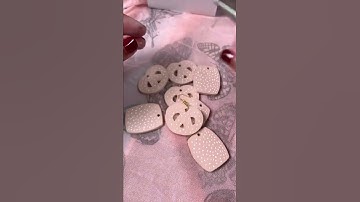 How to make earrings #diy #art #earrings #glowforge #shorts #earringsdesign #smallbusiness