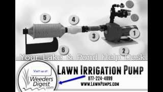 POND PUMP to water GARDEN or LAWN from lake or pond