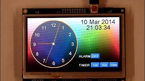 iSMART TFT Analogue Clock Demonstration 4.3"