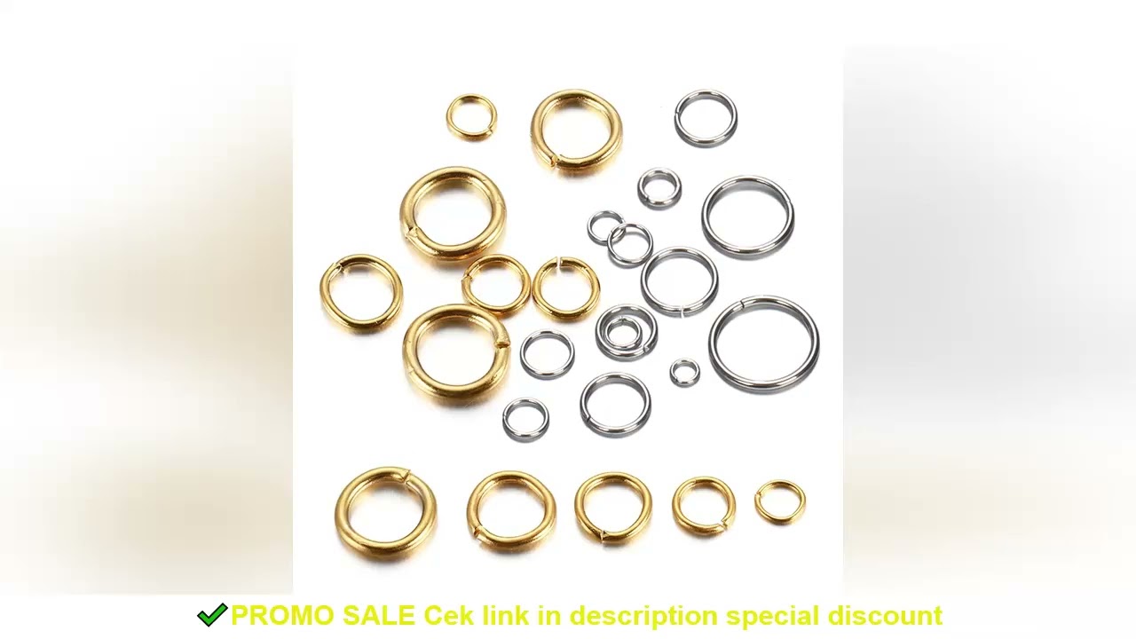 100-200pcs 4-10mm Stainless Steel Split Rings Open Jump Rings Connectors For Jewelry Making DIY Comp