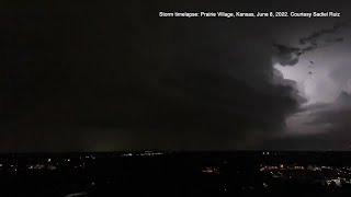 VIDEO: Storm timelapse, June 8, 2022 in Prairie Village, Kansas