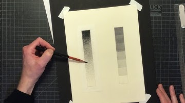 Drawing a Continuous Tone Value Scale in Charcoal