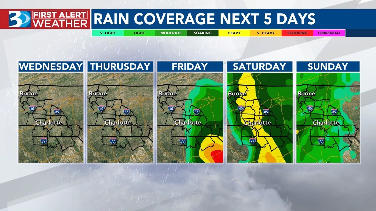 First Alert Weather Days for holiday weekend rain, colder temps - YouTube