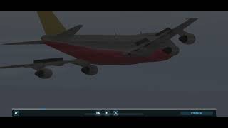 Boeing B747 ASIANA AIRLINE landing at SEA Seattle Washington from Dallas - Airline Commander
