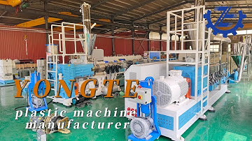 YONGTE WPC decking machine with co-extrusion and 3D online embossing equipment
