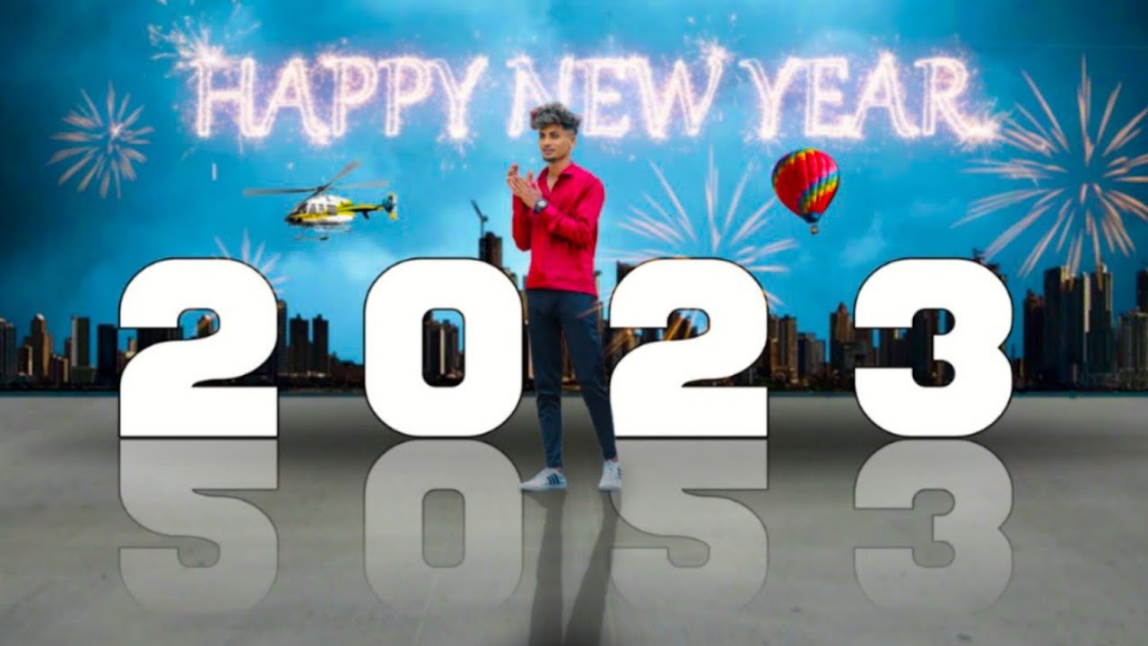 Happy New year 2023 Photo Editing || happy New Year 2023 photo Editing 2023  new year edit in telugu - YouTube