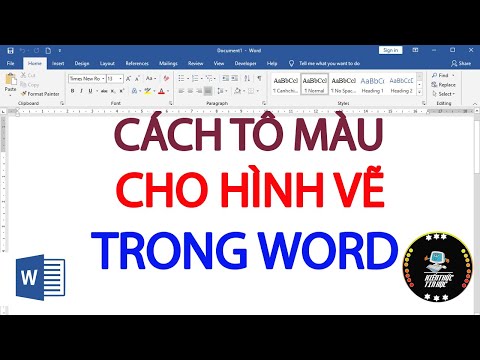 Cách Tô Màu Hình Vẽ Trong Word - Youtube