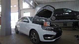 Установка сигнализации с автозапуском StarLine А93 на Lada Vesta NG 2024