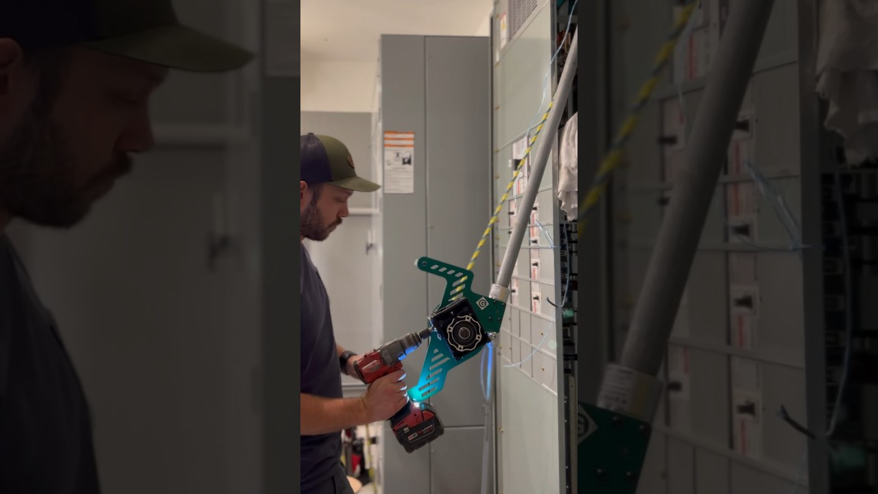 Wire tugger, Greenlee G1 Versa tugger⚡️ #construction #electricalwork #commercialelectrician