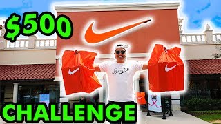 THE $500 NIKE OUTLET CHALLENGE!!