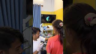 😮 Hidden Wax Build-Up Revealed by Ear Camera! #earwax #earcheck #shorts