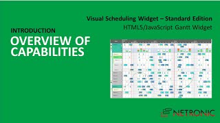 Visual Scheduling Widget SE 3.0 for powerful HTML5/JavaScript Gantts - Overview of capabilities