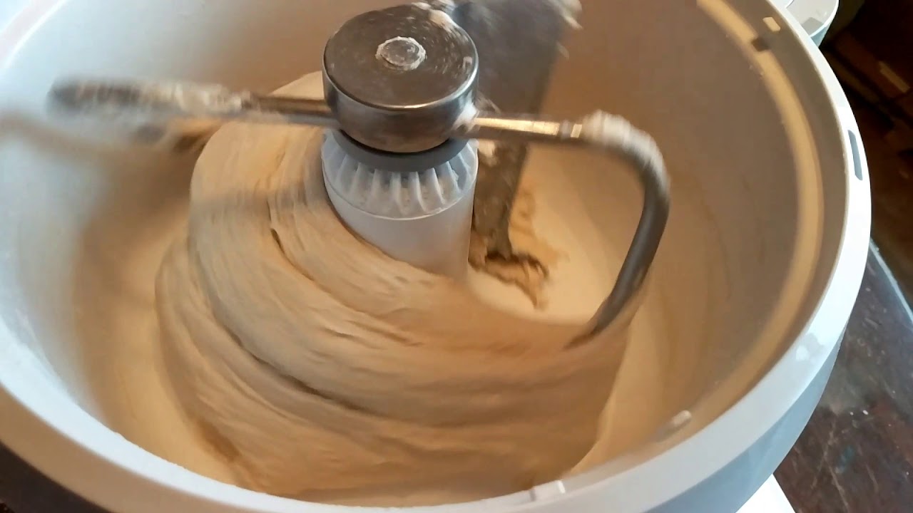 Bosch mixer slow motion 2 loaf butter top bread YouTube