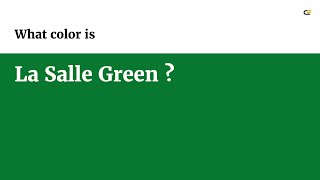 La Salle Green color #087830 hex color - Green color - Warm color 087830