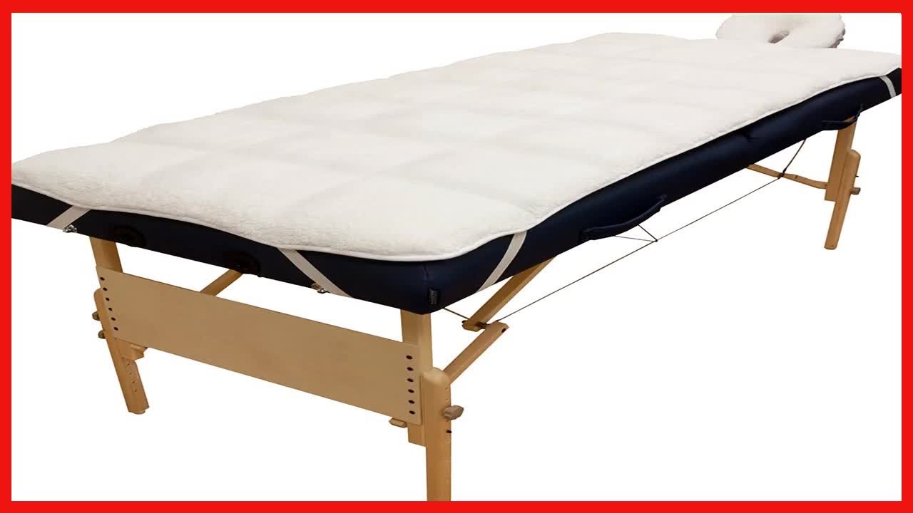 Body Linen Abundance Deluxe Quilted Fleece Massage Table Pad Set. Includes Face Cradle Cover & Table