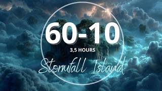 60/10 Pomodoro Timer (3.5 Hours) | Stormfall Island 🌩️ Deep Focus Study With Me