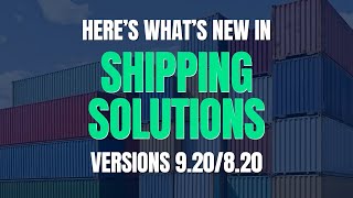 Celebrity What's New in Shipping Solutions Versions 9.20 and 8.20 Net Worth