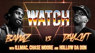 WATCH: BANGZ vs DAYLYT with HOLLOW DA DON, ILLMAC and CHASE MOORE