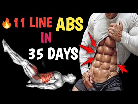 Get 11 Line Abs in 35 Days 🔥 Best Daily Abs Workout at Home (No ...