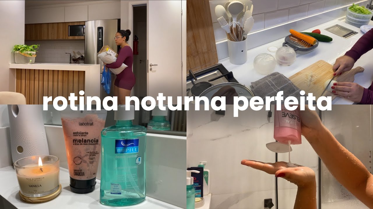 ROTINA NOTURNA pós trabalho | autocuidado, criando hábitos, comprinhas