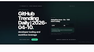 Famous GitHub Trending Daily | 2026-04-10 | Insight AI Net Worth