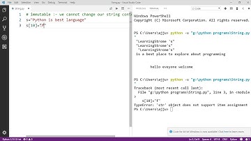 Lecture 21 :- Strings (part-1) || Python-3 || LearningStrome Academy