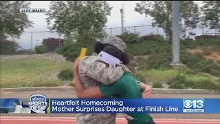 Heartfelt Homecoming: Mother Surprises Daughter At Finish Line