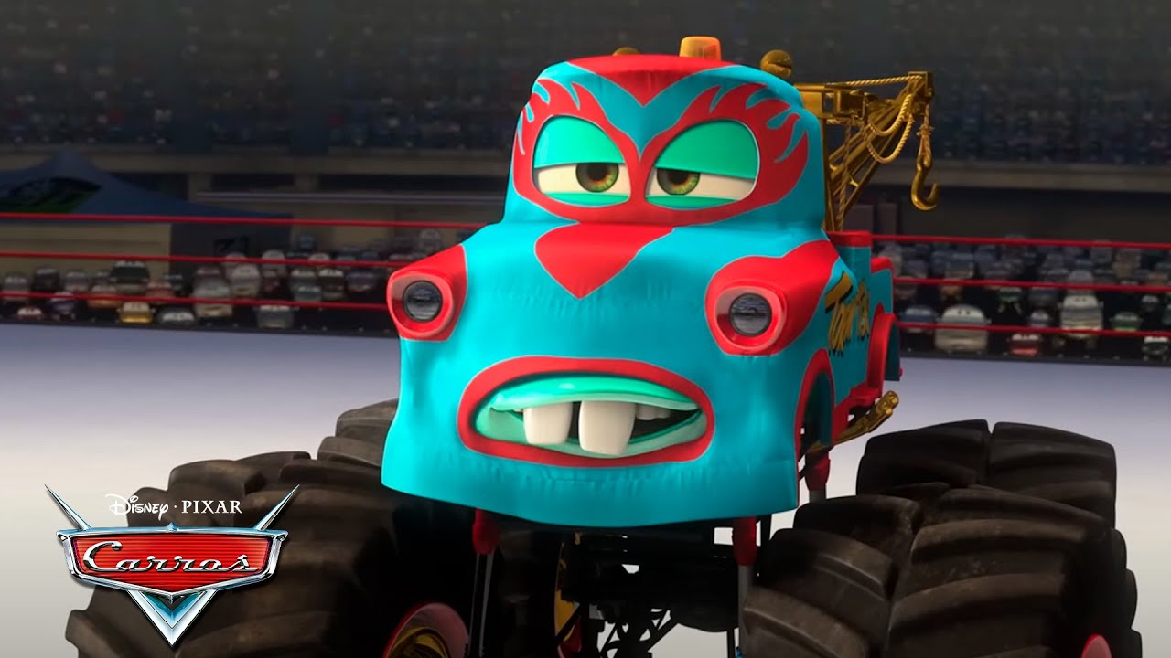 Mate e Relâmpago McQueen Se Tornam Lutadores! | Pixar Carros