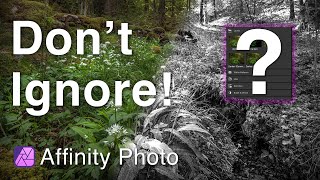Don't Waste Time in Affinity Photo