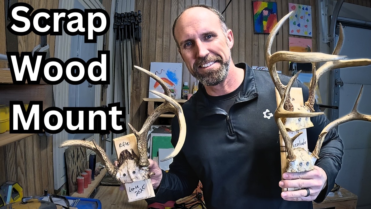 How to Build a DIY Deer Antler Plaque from Scrap Wood (Cheap & Easy)