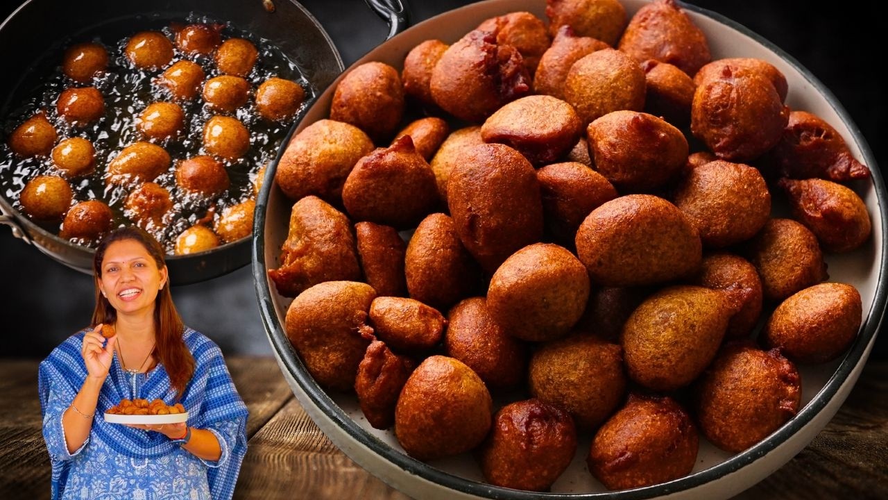 Gulgule Recipe | गेहूँ के आटे से और गुड़ से बनाये सॉफ्ट गुलगुले | Ramadan Recipe | Kabitaskitchen