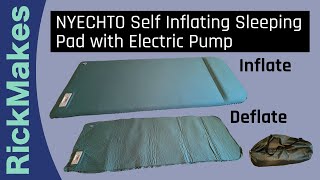NYECHTO Self Inflating Sleeping Pad with Electric Pump