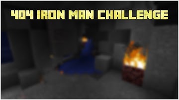 Minecraft Beta - 404 Iron Man Challenge