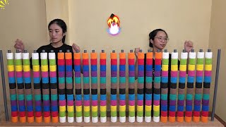 😂 Two Players Chaos in Color Ball Sorting | Satisfying ASMR Puzzle Showdown screenshot 5