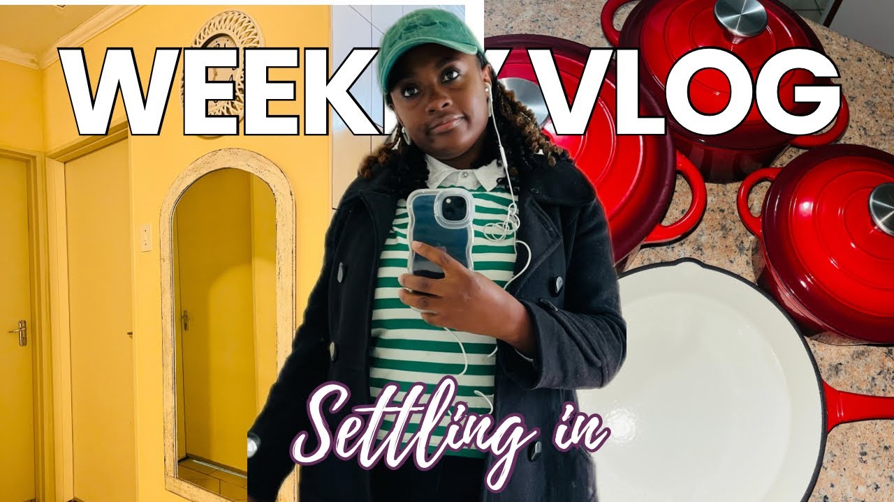 WEEKLY VLOG: SETTLING IN | NEW CURTAINS | UNBOXING POTS| MOM OF 3| NAMIBIAN YOUTUBER 