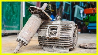 How Vietnamese Repair And Restore Motor 3 Phase 22KW Verry Russy