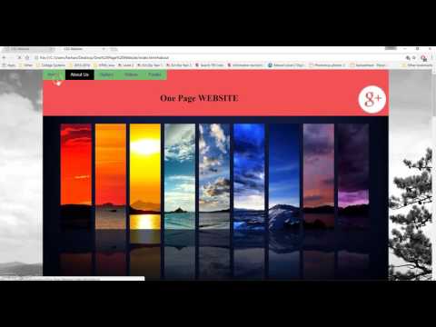 One Page Website & Floating Navigation