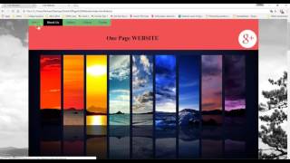 One Page Website & Floating Navigation