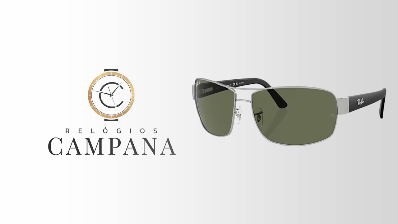 Óculos de Sol Ray-Ban Masculino Polarizado Verde RB3503L 019/9A66