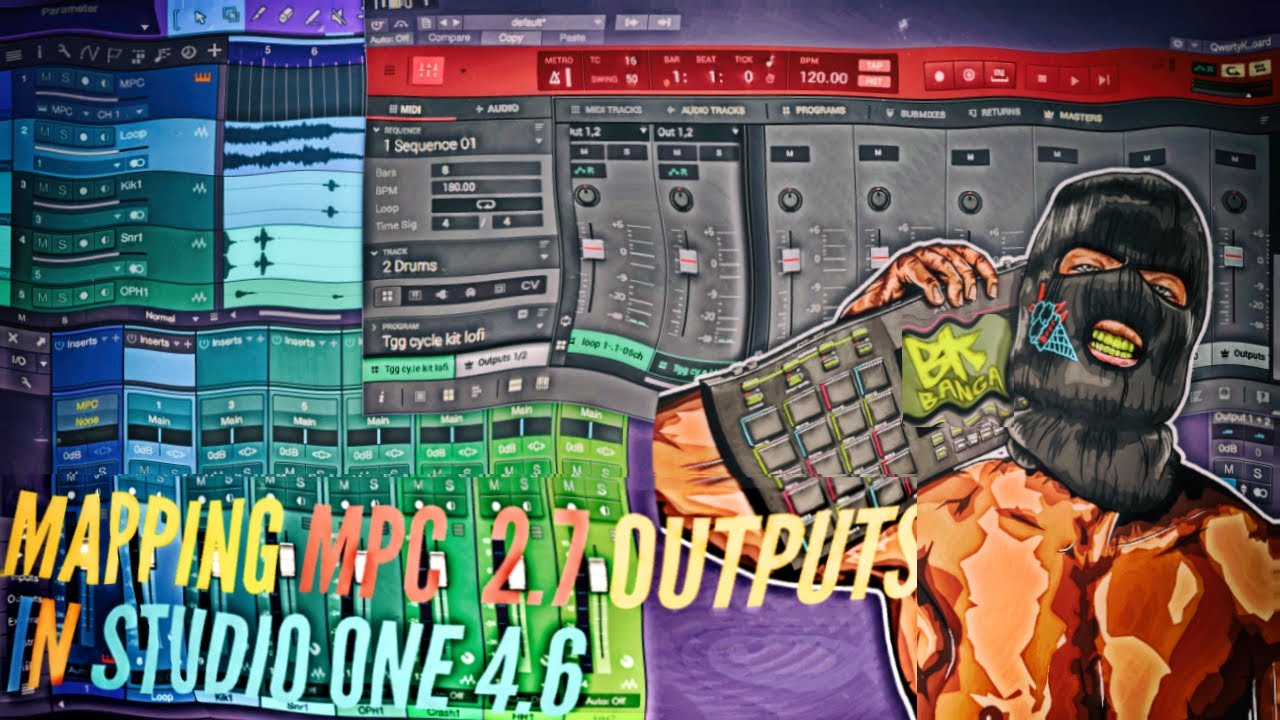 How To Map MPC VST Plugin In Studio One 4.6 | MPC Audio Track Outputs
