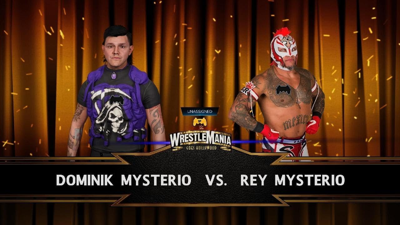 WWE 2K23 WrestleMania Moments Dominik Mysterio vs Rey Mysterio Son and