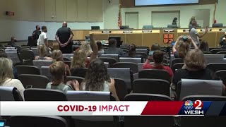Orange County school mask meeting paused twice for crowd